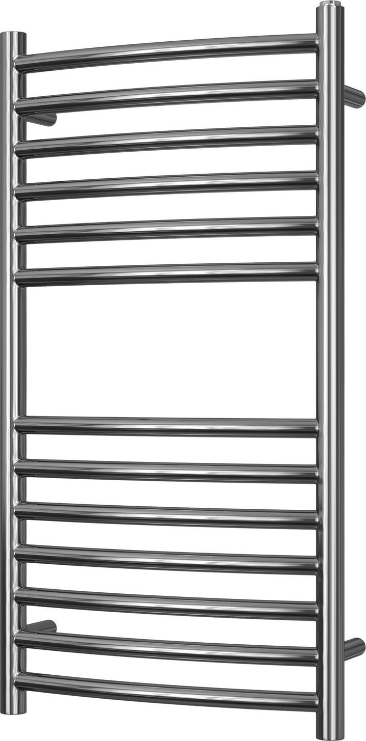 Aston - Stainless Steel Heated Towel Rail - H800mm x W400mm - Curved