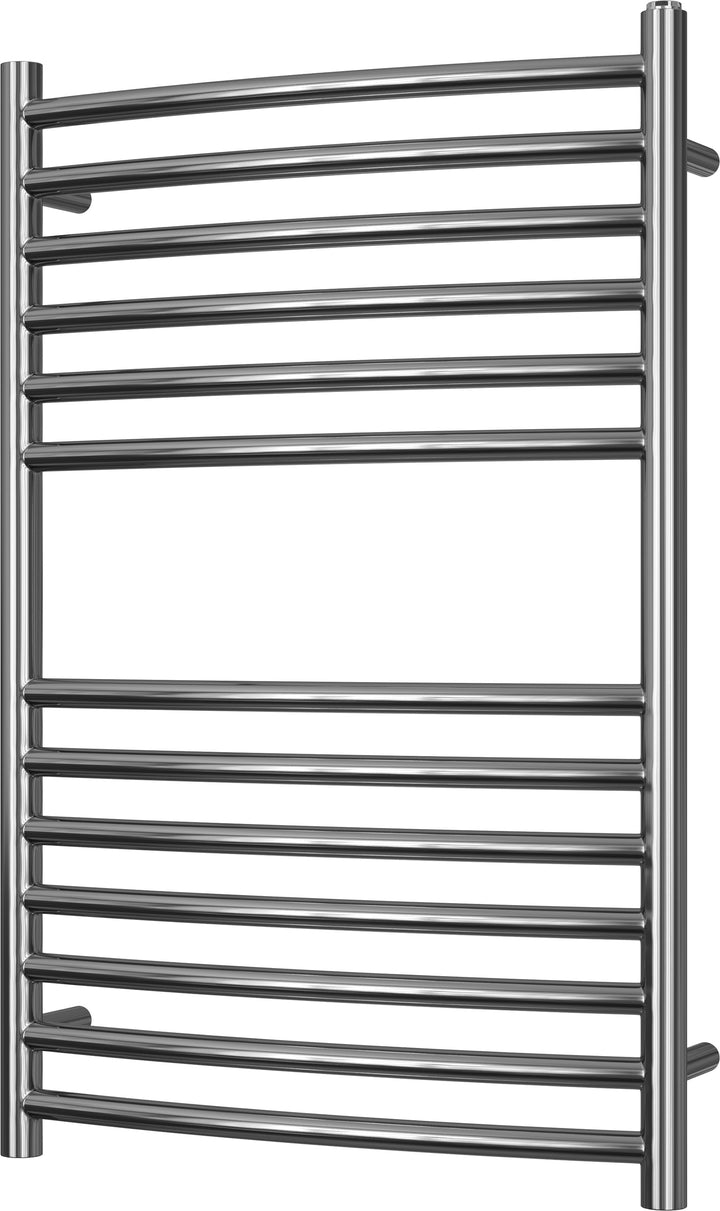 Aston - Stainless Steel Heated Towel Rail - H800mm x W500mm - Curved