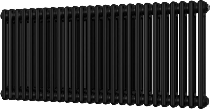 Alpha - Black Column Radiator H500mm x W1164mm 2 Column