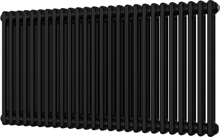 Alpha - Black Column Radiator H600mm x W1164mm 2 Column