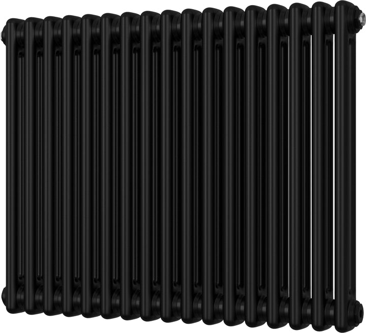 Alpha - Black Column Radiator H600mm x W768mm 2 Column