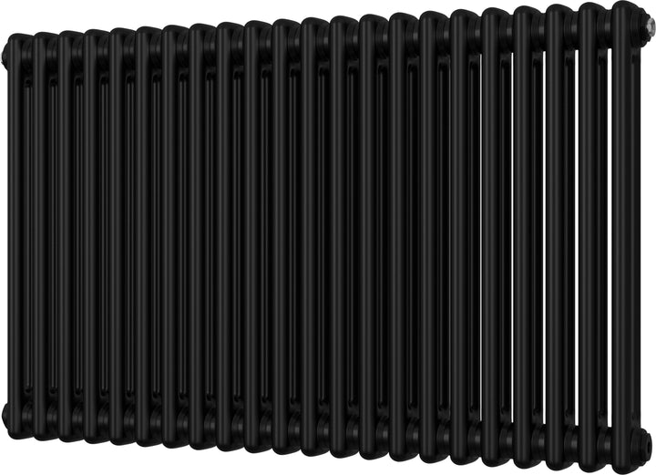 Alpha - Black Column Radiator H600mm x W988mm 2 Column