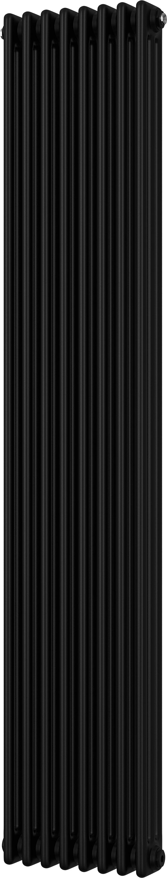 Alpha - Black Vertical Column Radiator H1800mm x W376mm 3 Column