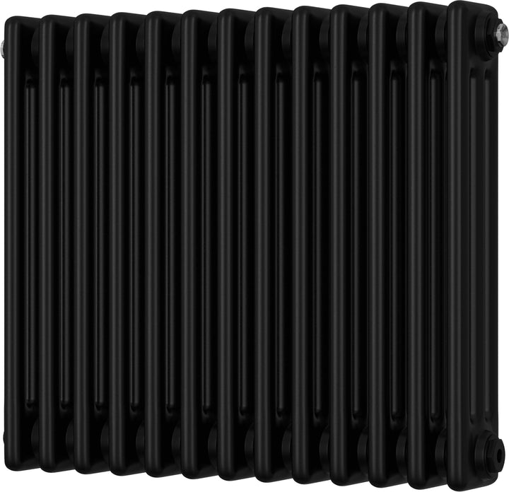 Alpha - Black Column Radiator H500mm x W599mm 3 Column