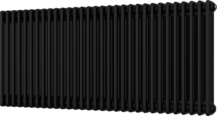 Alpha - Black Column Radiator H600mm x W1355mm 3 Column