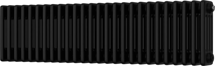 Alpha - Black Column Radiator H300mm x W1164mm 4 Column