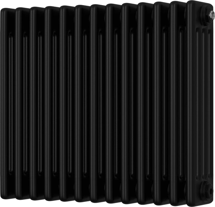 Alpha - Black Column Radiator H500mm x W592mm 4 Column