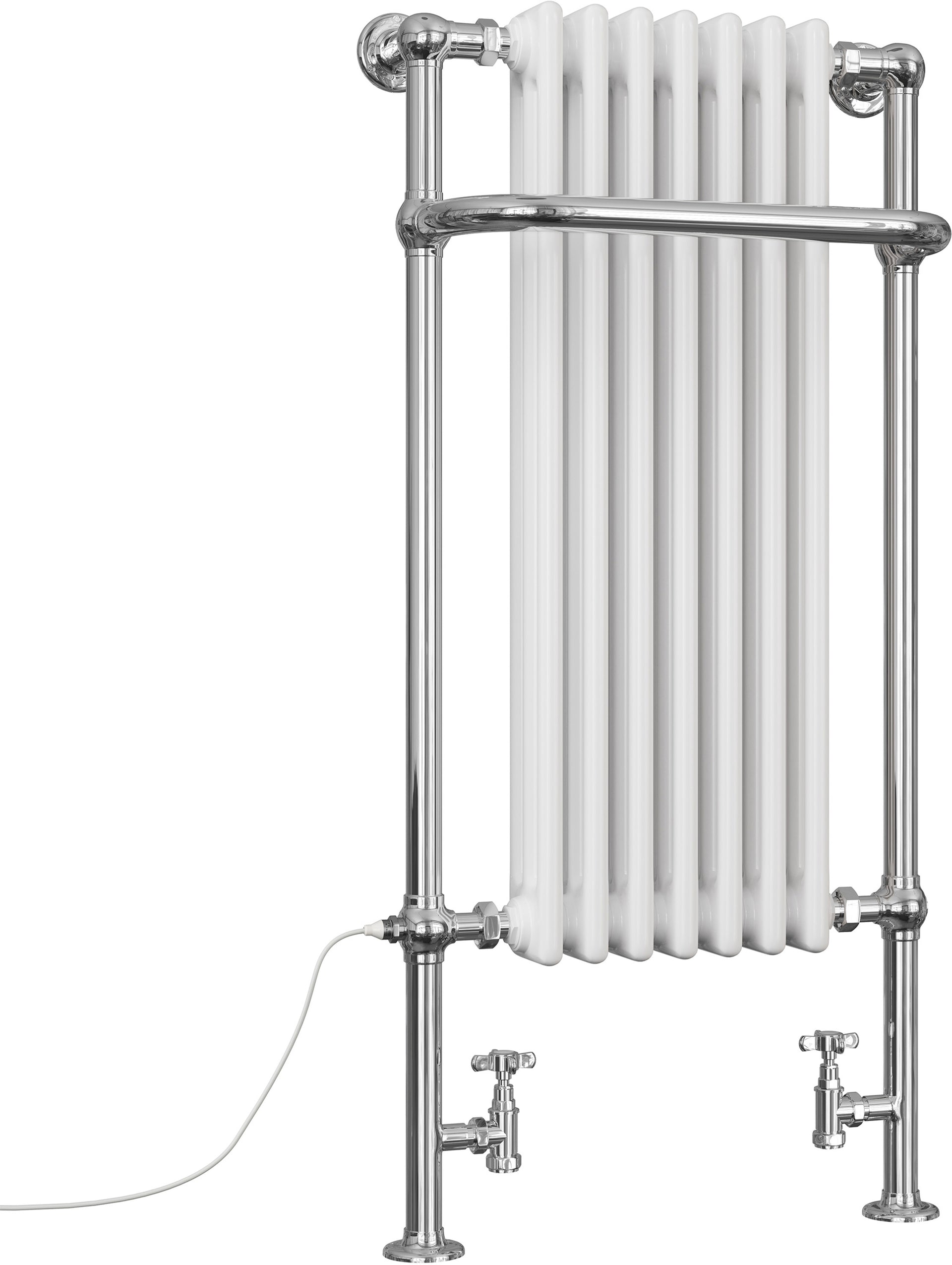 Balmoral - Traditional Dual Fuel Towel Rail H1130mm x W553mm Standard - Floor Standing