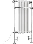 Balmoral - Traditional Dual Fuel Towel Rail H1130mm x W553mm Standard - Floor Standing