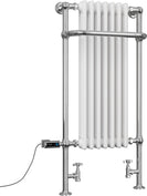 Balmoral - Traditional Dual Fuel Towel Rail H1130mm x W553mm Thermostatic WIFI - Floor Standing