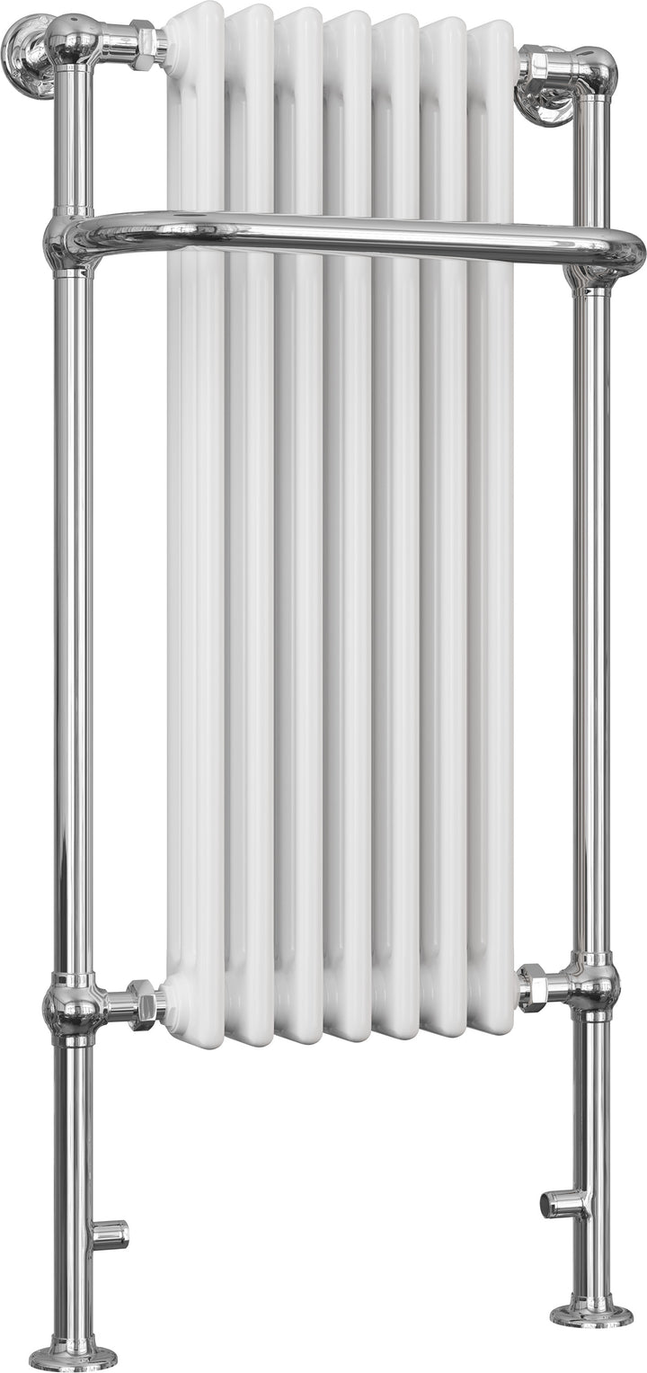 Balmoral - Traditional Towel Radiator - H1130mm x W553mm - Floor Standing