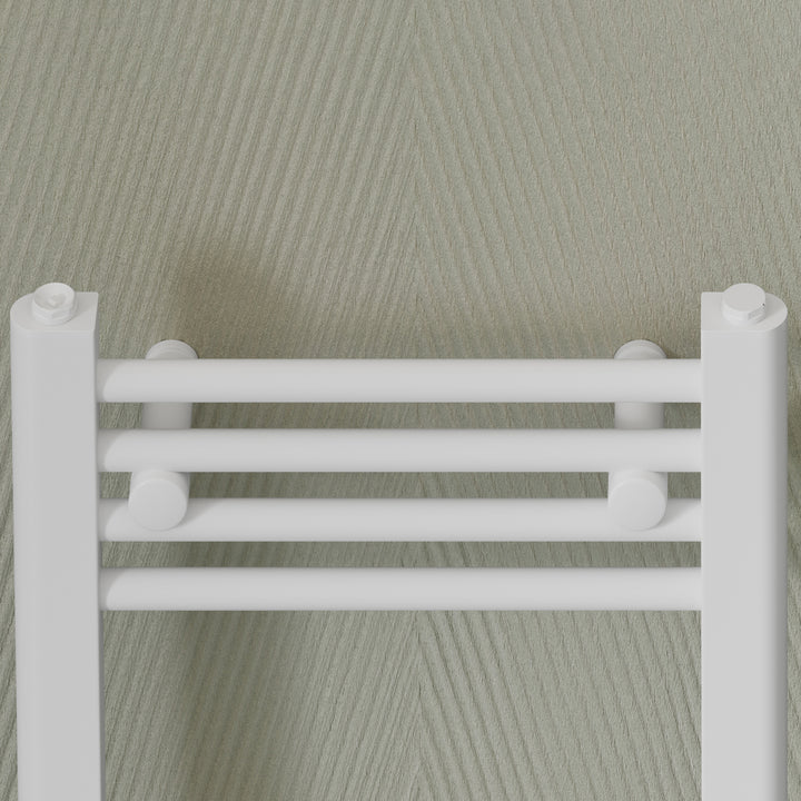Derry Traditional - White Thermostatic Radiator Valve & Installation Kit Angled 15mm