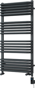 Crossmoor - Anthracite Dual Fuel Towel Rail H1000mm x W500mm Thermostatic WIFI
