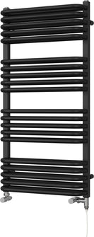 Crossmoor - Black Dual Fuel Towel Rail H1000mm x W500mm Standard