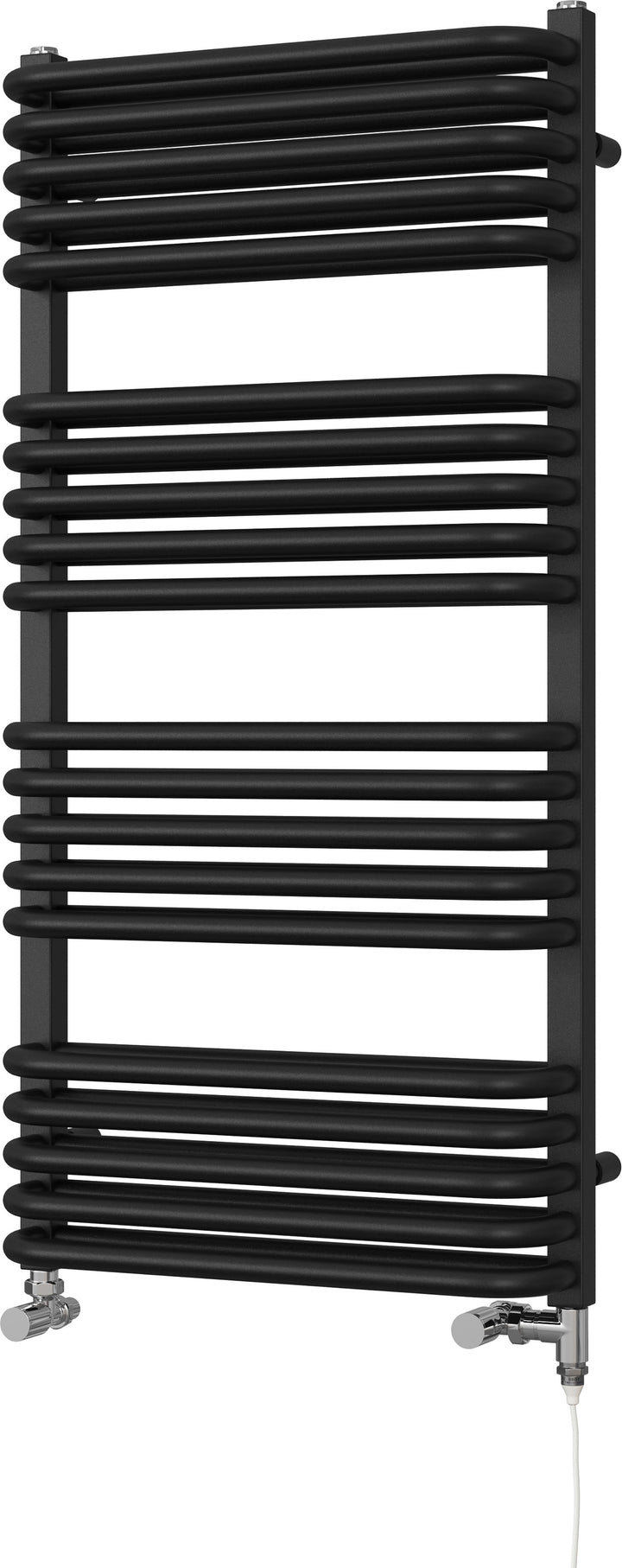 Crossmoor - Black Dual Fuel Towel Rail H1000mm x W500mm Standard