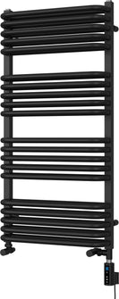 Crossmoor - Black Dual Fuel Towel Rail H1000mm x W500mm Thermostatic WIFI