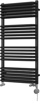 Crossmoor - Black Dual Fuel Towel Rail H1000mm x W500mm Thermostatic
