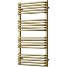 Crossmoor - Brushed Gold Towel Radiator - H1000mm x W500mm