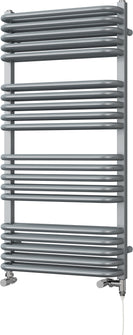 Crossmoor - Silver Dual Fuel Towel Rail H1000mm x W500mm Standard