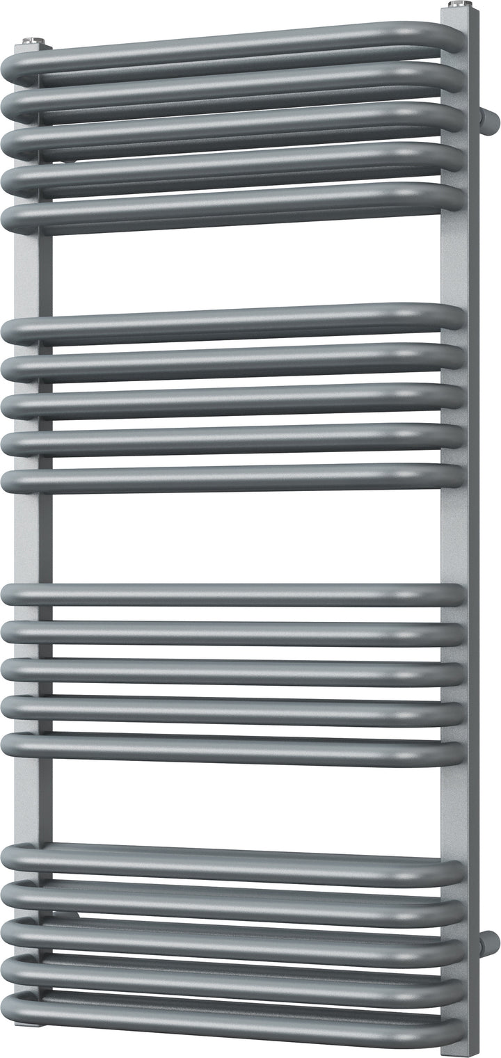 Crossmoor - Silver Towel Radiator - H1000mm x W500mm