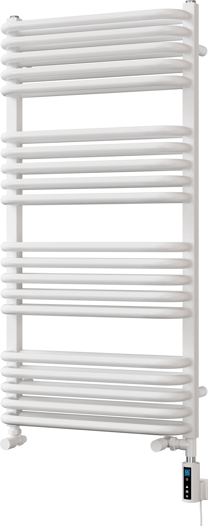Crossmoor - White Dual Fuel Towel Rail H1000mm x W500mm Thermostatic WIFI