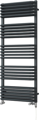 Crossmoor - Anthracite Dual Fuel Towel Rail H1269mm x W500mm Standard