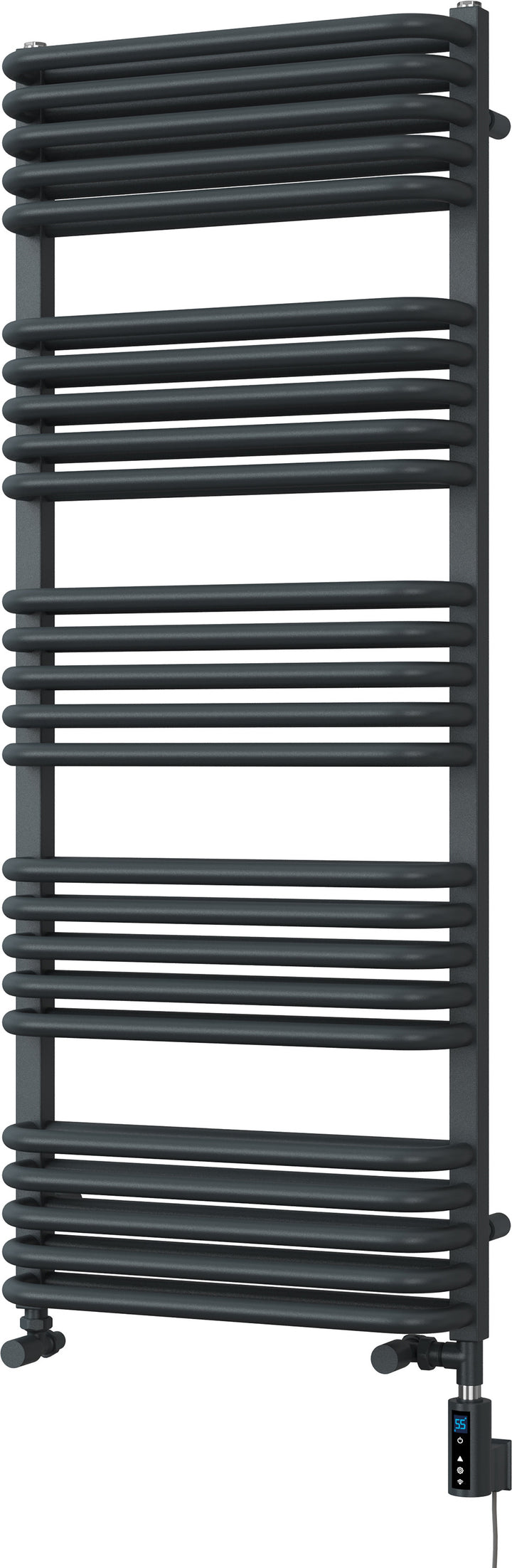 Crossmoor - Anthracite Dual Fuel Towel Rail H1269mm x W500mm Thermostatic WIFI