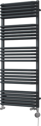 Crossmoor - Anthracite Dual Fuel Towel Rail H1269mm x W500mm Thermostatic