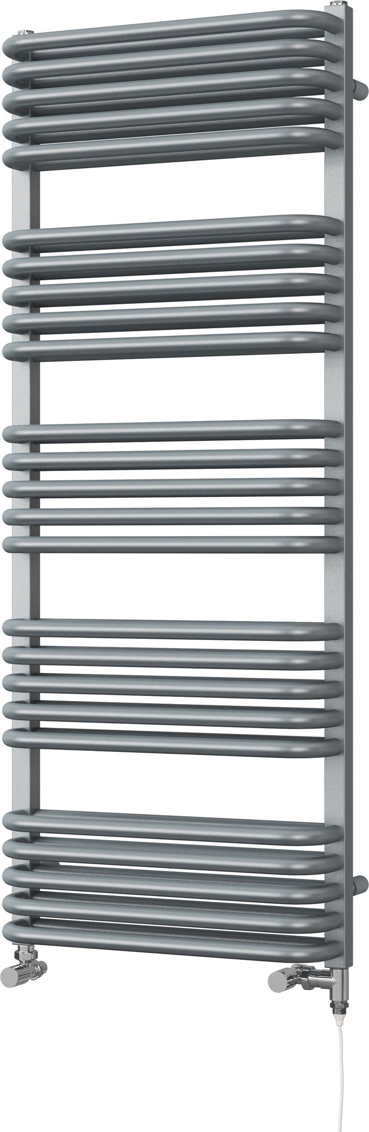 Crossmoor - Silver Dual Fuel Towel Rail H1269mm x W500mm Standard