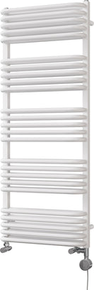 Crossmoor - White Dual Fuel Towel Rail H1269mm x W500mm Thermostatic