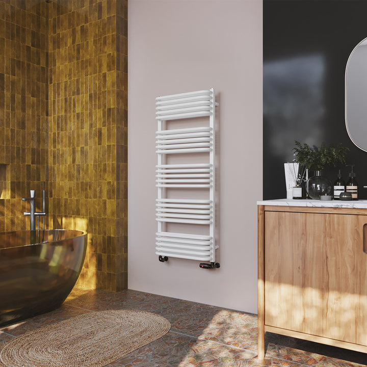 Crossmoor - White Towel Radiator - H1269mm x W500mm