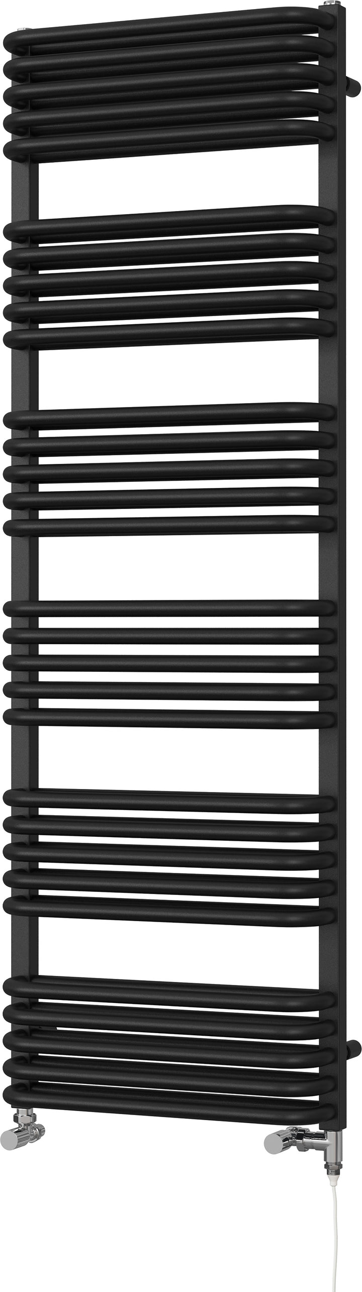 Crossmoor - Black Dual Fuel Towel Rail H1533mm x W500mm Standard