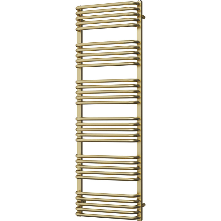 Crossmoor - Brushed Brass Towel Radiator - H1533mm x W500mm