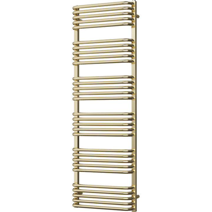 Crossmoor - Polished Brass Towel Radiator - H1533mm x W500mm