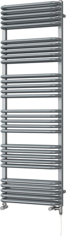 Crossmoor - Silver Dual Fuel Towel Rail H1533mm x W500mm Standard