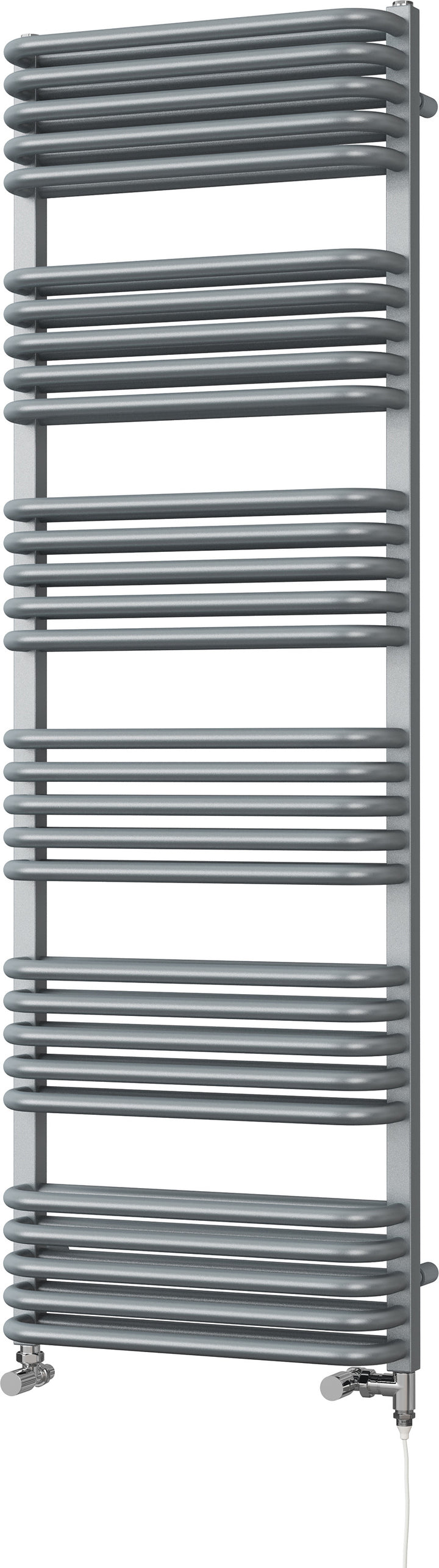 Crossmoor - Silver Dual Fuel Towel Rail H1533mm x W500mm Standard