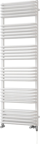 Crossmoor - White Dual Fuel Towel Rail H1533mm x W500mm Standard
