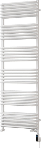 Crossmoor - White Dual Fuel Towel Rail H1533mm x W500mm Thermostatic WIFI