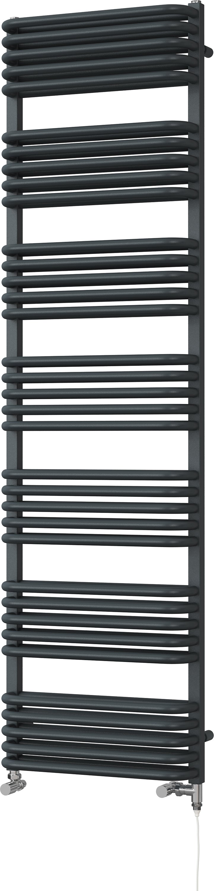 Crossmoor - Anthracite Dual Fuel Towel Rail H1800mm x W500mm Standard