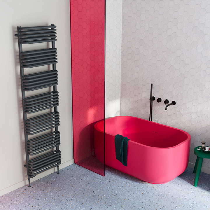 Crossmoor - Anthracite Towel Radiator - H1800mm x W500mm