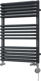 Crossmoor - Anthracite Dual Fuel Towel Rail H736mm x W500mm Thermostatic