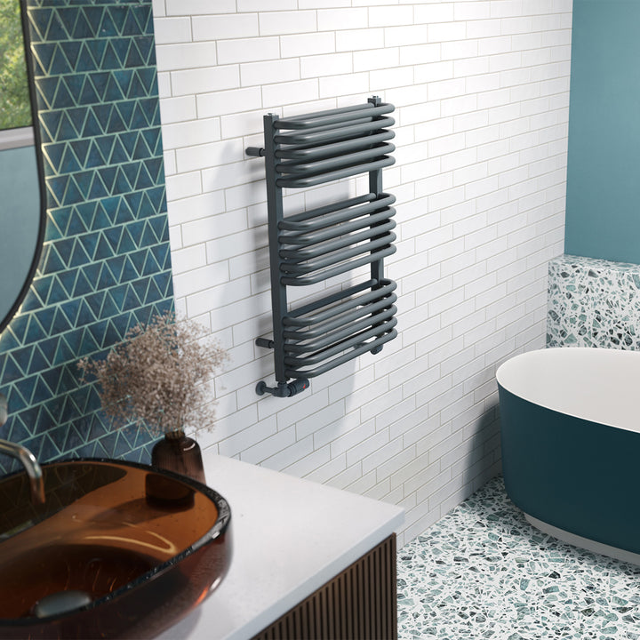 Crossmoor - Anthracite Towel Radiator - H736mm x W500mm