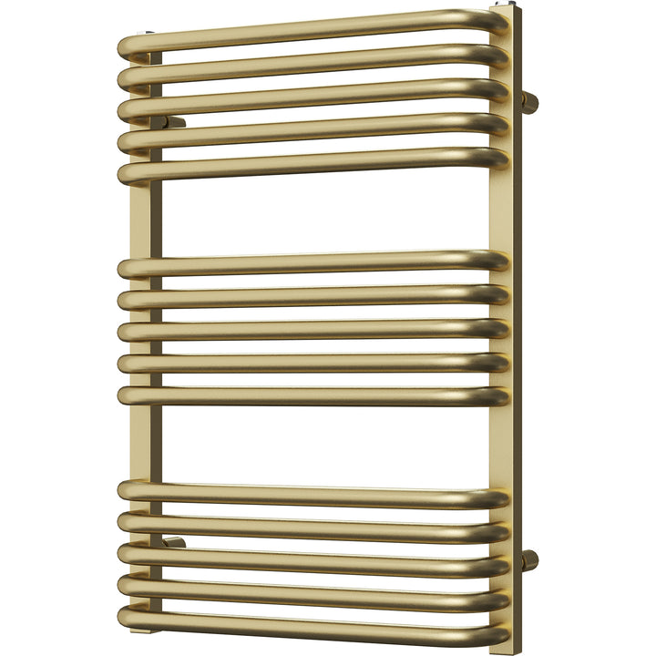 Crossmoor - Brushed Brass Towel Radiator - H736mm x W500mm