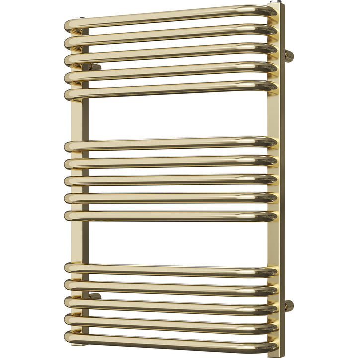 Crossmoor - Polished Gold Towel Radiator - H736mm x W500mm