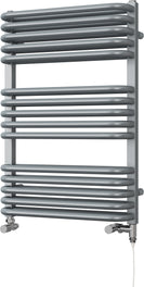 Crossmoor - Silver Dual Fuel Towel Rail H736mm x W500mm Standard