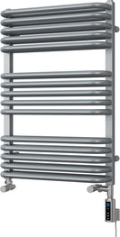 Crossmoor - Silver Dual Fuel Towel Rail H736mm x W500mm Thermostatic WIFI