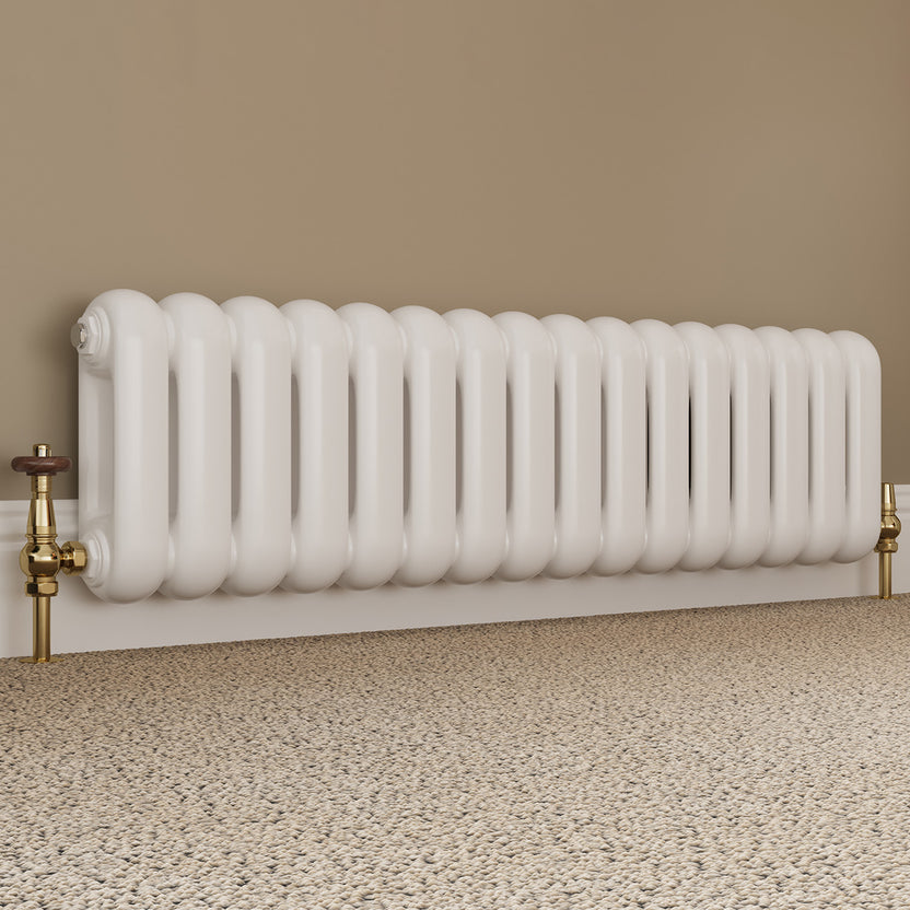 Polished Brass Thermostatic Radiator Valve Angled - Derry Traditional ...