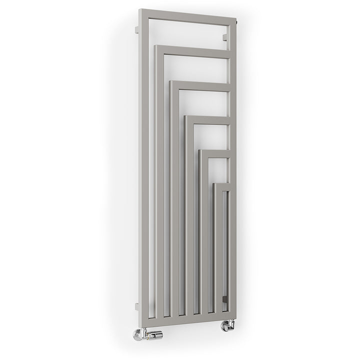 Angus - Nickel Matt Vertical Radiator H1460mm x W520mm Single Panel