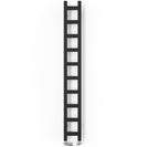 Easy - Black Towel Radiator - H1600mm x W200mm