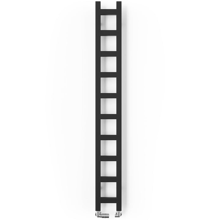 Easy - Black Towel Radiator - H1600mm x W200mm